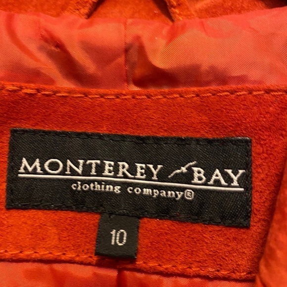 MONTERAY BAY Vintage burnt orange suede jacket - Picture 4 of 4